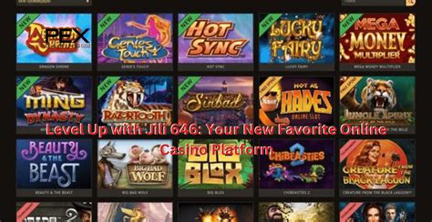 jili646|Slot games at jilibet casino offer an exciting gaming experience!.